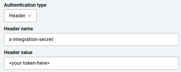 Authentication Config
