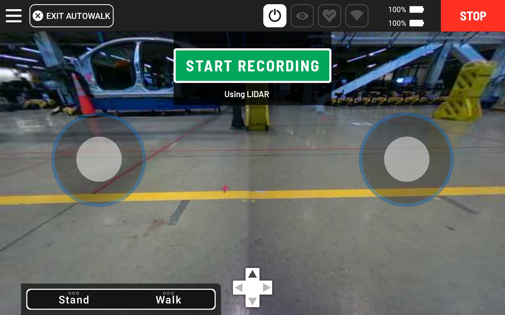 AutoWalk Start Recording