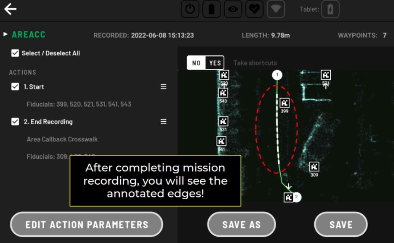 Recording Result Map