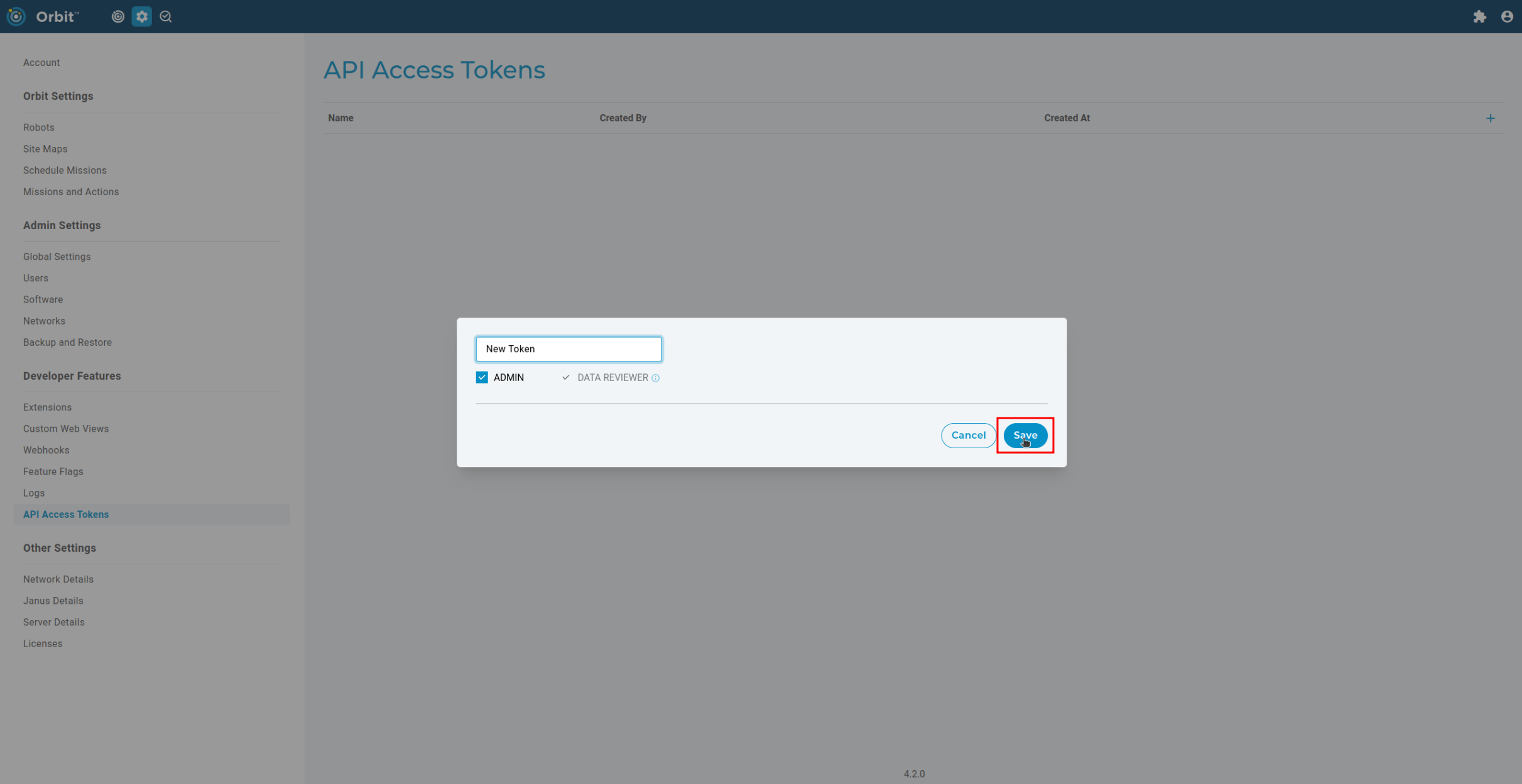 Orbit Token Creation 2